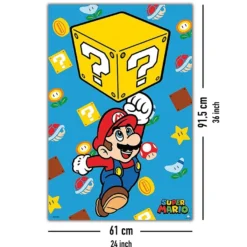 Super Mario Poster Block Jump