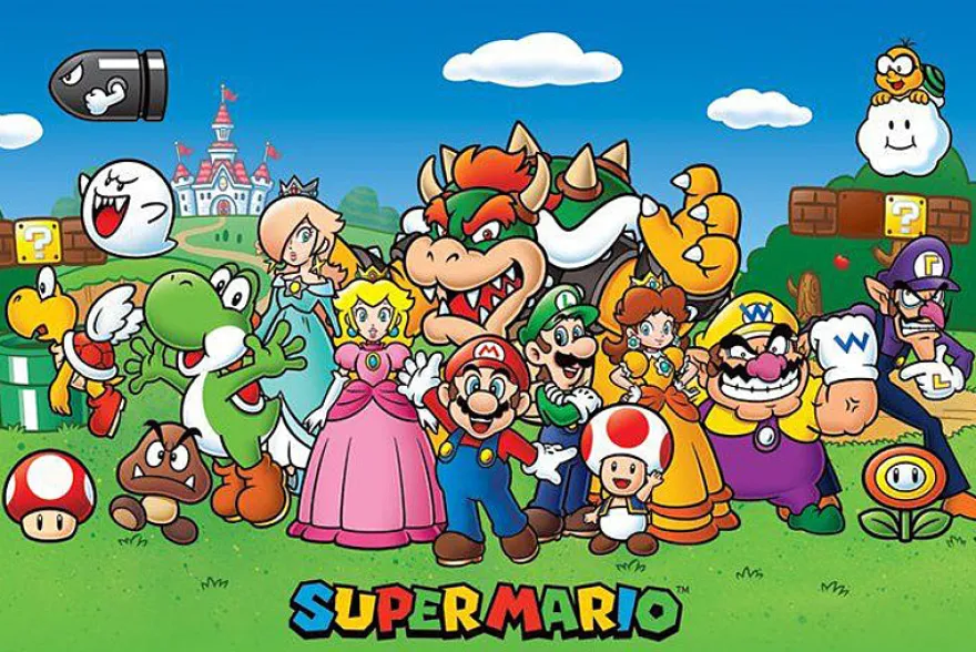 Super Mario Poster Charaktere