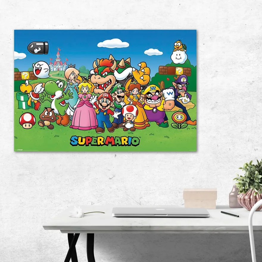 Super Mario Poster Charaktere