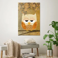 Sweet Owl Poster Antik