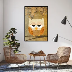 Sweet Owl Poster Antik