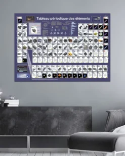 Tableau périodique des éléments Poster franz. Din A1
