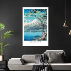 Takahashi Shotei Poster Lake Yamanaka and Mount Fuji