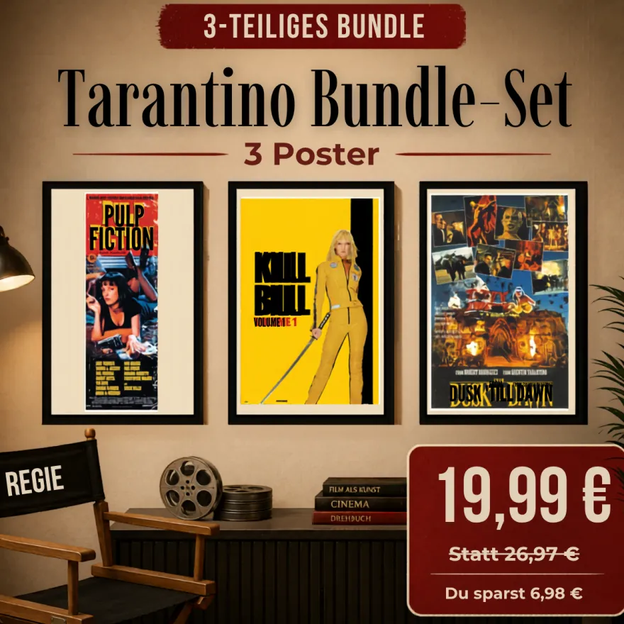 Tarantino Kultfilm Poster 3er Set