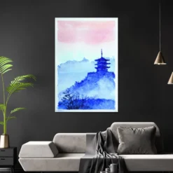 Temple Forest and Dawn Poster