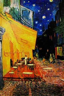 Terrasse de Cafe la nuit Poster Vincent Van Gogh