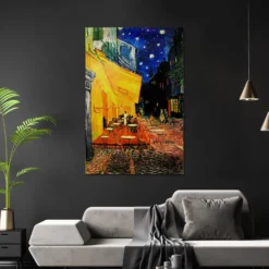 Terrasse de Cafe la nuit Poster Vincent Van Gogh