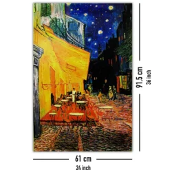 Terrasse de Cafe la nuit Poster Vincent Van Gogh