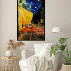 Terrasse de Cafe la nuit Poster Vincent Van Gogh