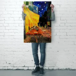 Terrasse de Cafe la nuit Poster Vincent Van Gogh
