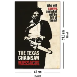 Texas Chainsaw Massacre Poster Who Will Survive?