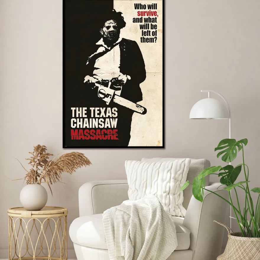 Texas Chainsaw Massacre Poster Who Will Survive?