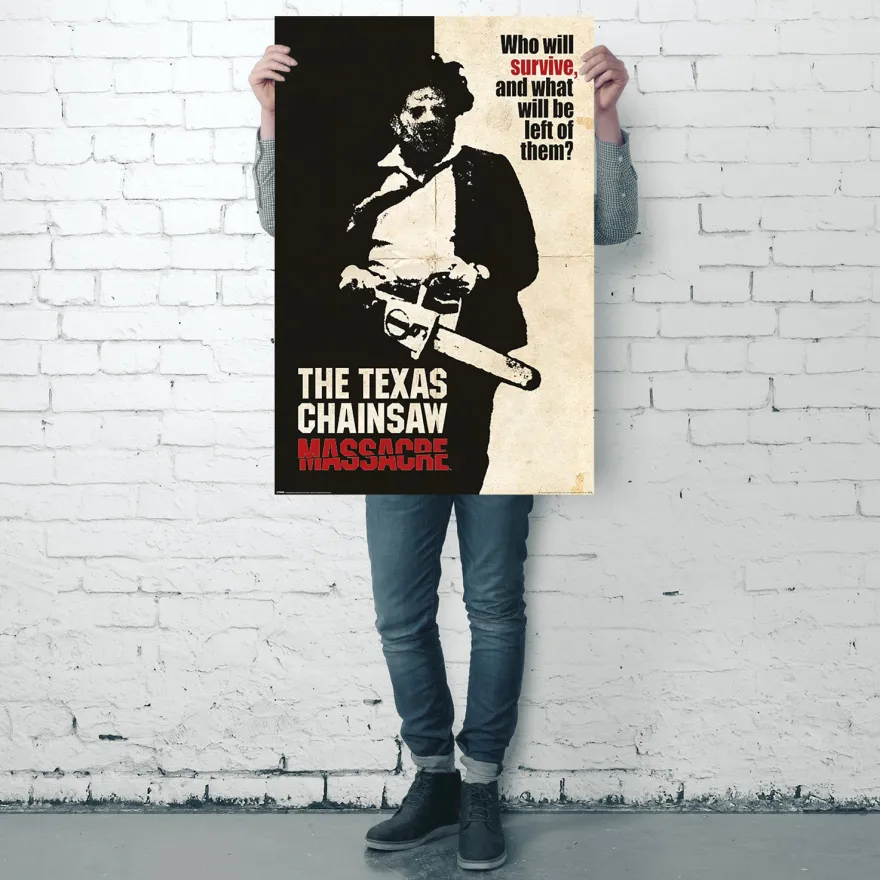 Texas Chainsaw Massacre Poster Who Will Survive?