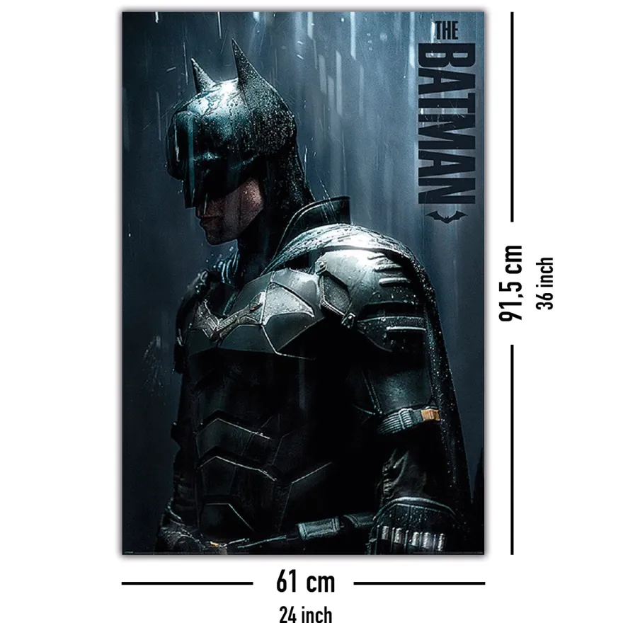 The Batman Poster Downpour Robert Pattinson