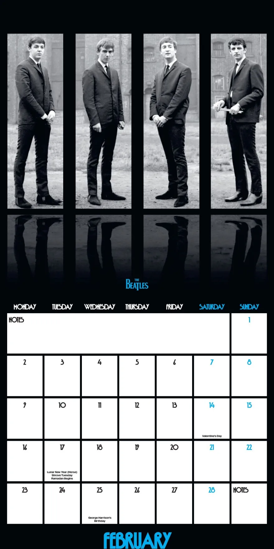 The Beatles Kalender 2026