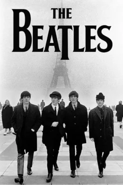 The Beatles Poster Eiffel Tower
