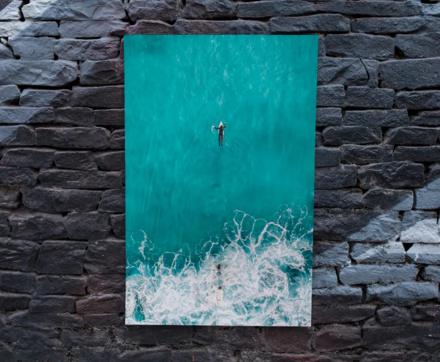 The Big Blue Poster Surfer Mighty And Mesmerizing