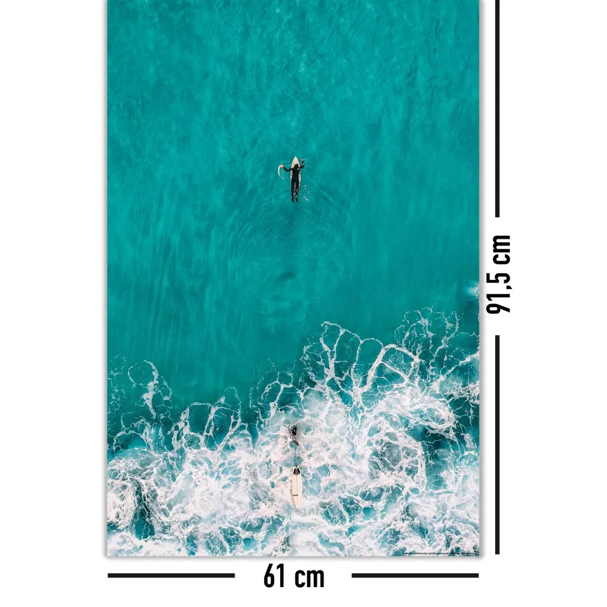 The Big Blue Poster Surfer Mighty And Mesmerizing