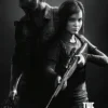 The Last Of Us Poster Schwarzweiss Porträt