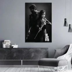 The Last Of Us Poster Schwarzweiss Porträt