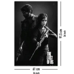 The Last Of Us Poster Schwarzweiss Porträt