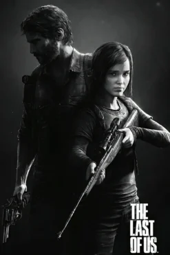The Last Of Us Poster Schwarzweiss Porträt