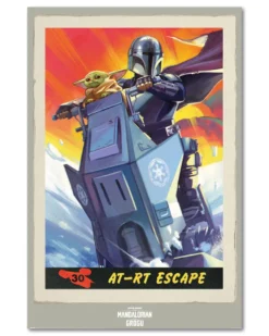 The Mandalorian & Grogu Poster AT-RT Escape