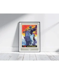 The Mandalorian & Grogu Poster AT-RT Escape