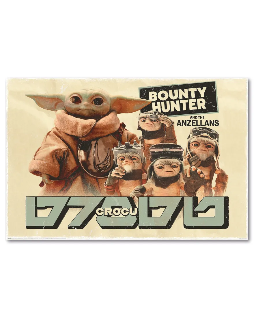 The Mandalorian & Grogu Poster Bounty Killer & The Anzellans
