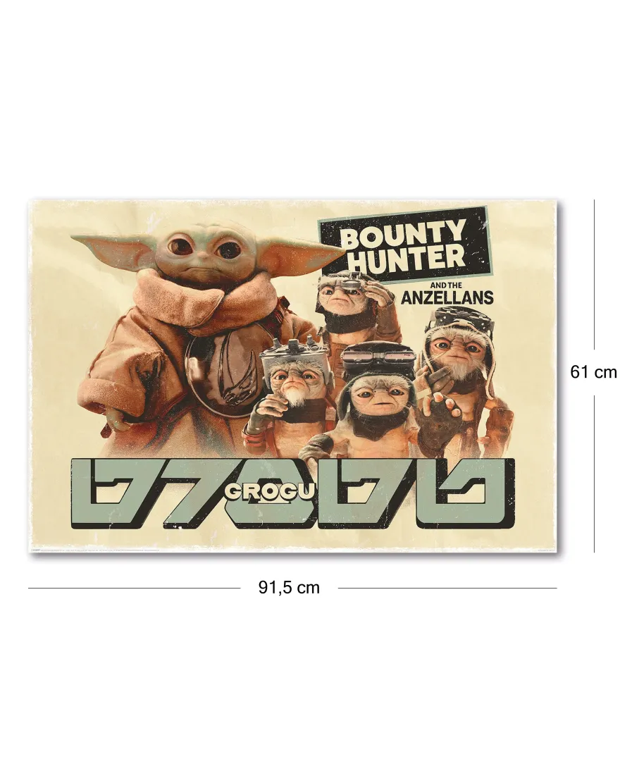 The Mandalorian & Grogu Poster Bounty Killer & The Anzellans