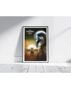 The Mandalorian & Grogu Poster Sunset