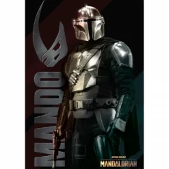 The Mandalorian Poster Mando Dark