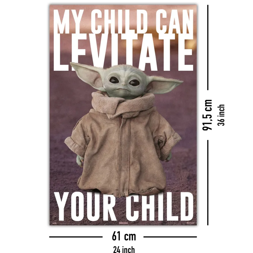 The Mandalorian Poster Yoda Baby Yoda, Grogu
