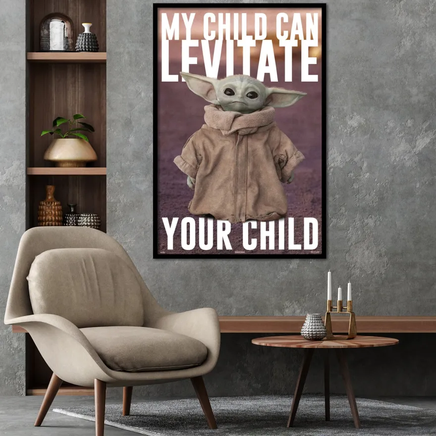 The Mandalorian Poster Yoda Baby Yoda, Grogu