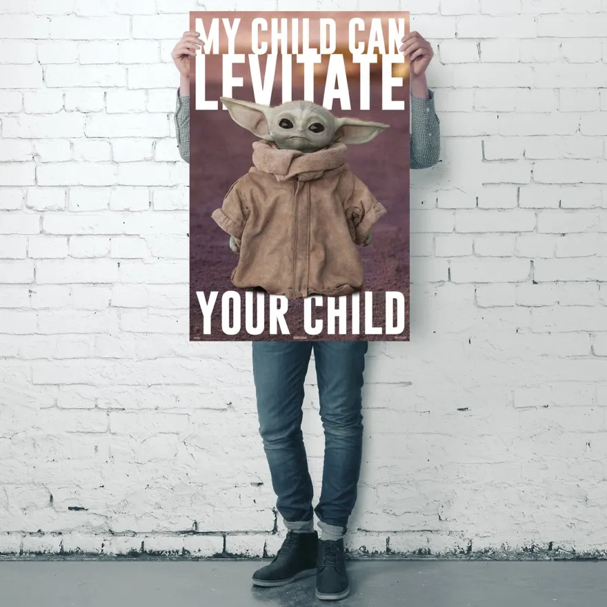 The Mandalorian Poster Yoda Baby Yoda, Grogu