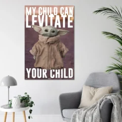 The Mandalorian Poster Yoda Baby Yoda, Grogu
