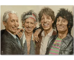 The Rolling Stones Poster Logo Sebastian Krüger Karikatur