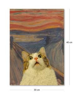 The Screaming Cat Kunstdruck Artelele