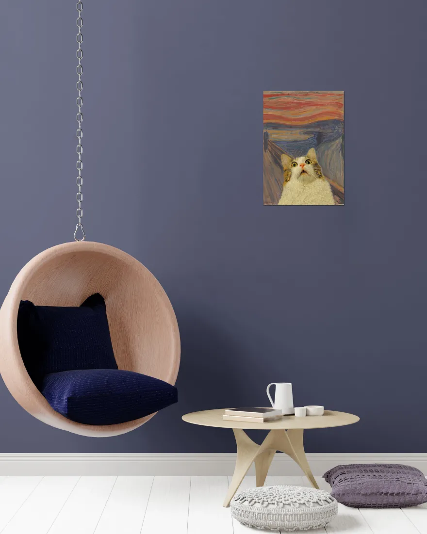 The Screaming Cat Kunstdruck Artelele