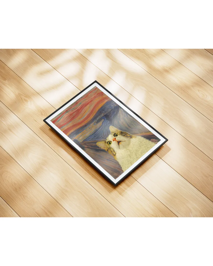 The Screaming Cat Kunstdruck Artelele