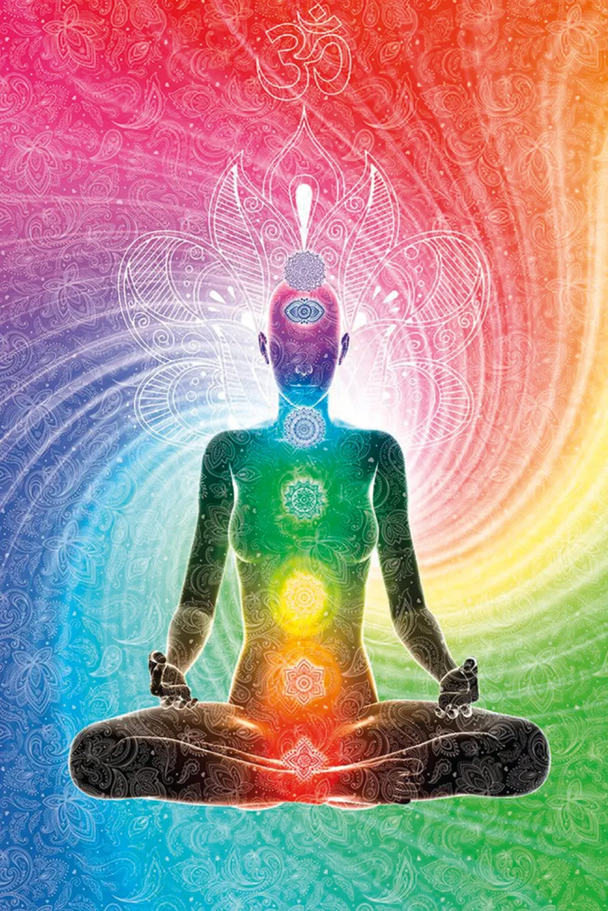 The Seven Chakras Poster Meditation