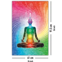 The Seven Chakras Poster Meditation