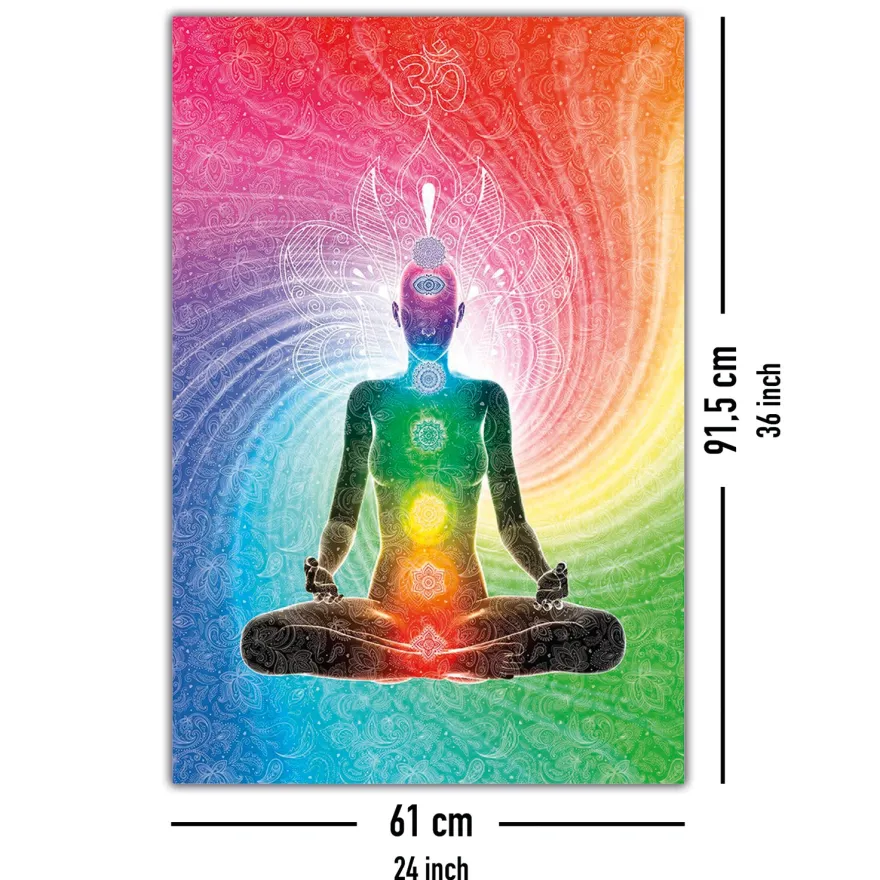 The Seven Chakras Poster Meditation