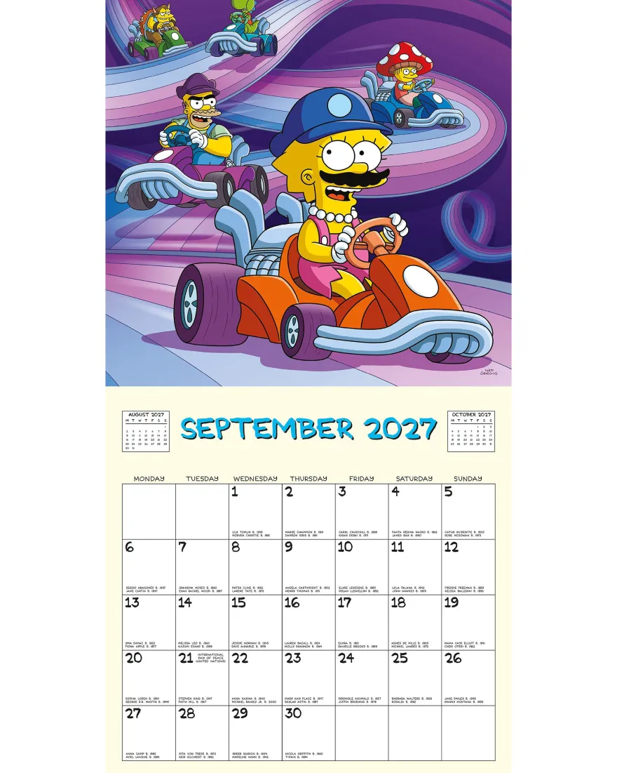 The Simpsons Kalender 2027