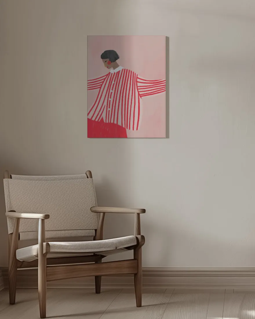 The Woman With the Red Stripes