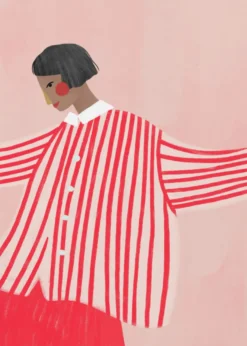 The Woman With the Red Stripes