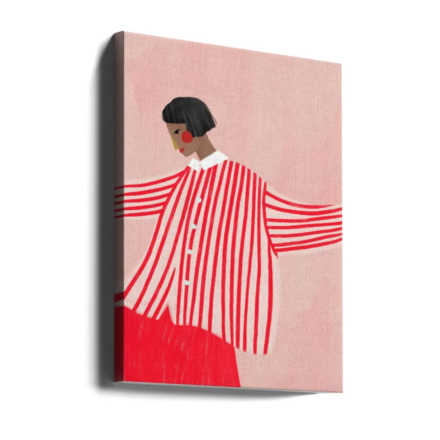 The Woman With the Red Stripes