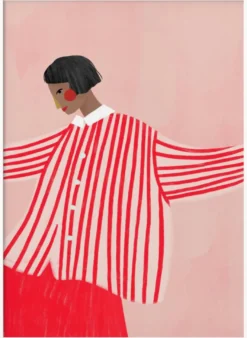 The Woman With the Red Stripes