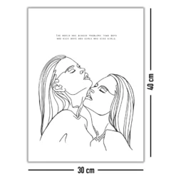 The World Has Bigger Problems Kunstdruck Madeleine, Line-Art