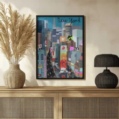 Times Square, New York Illustration by Artist Carla Daly